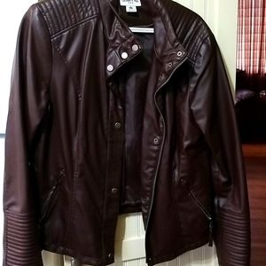 Faux leather jacket